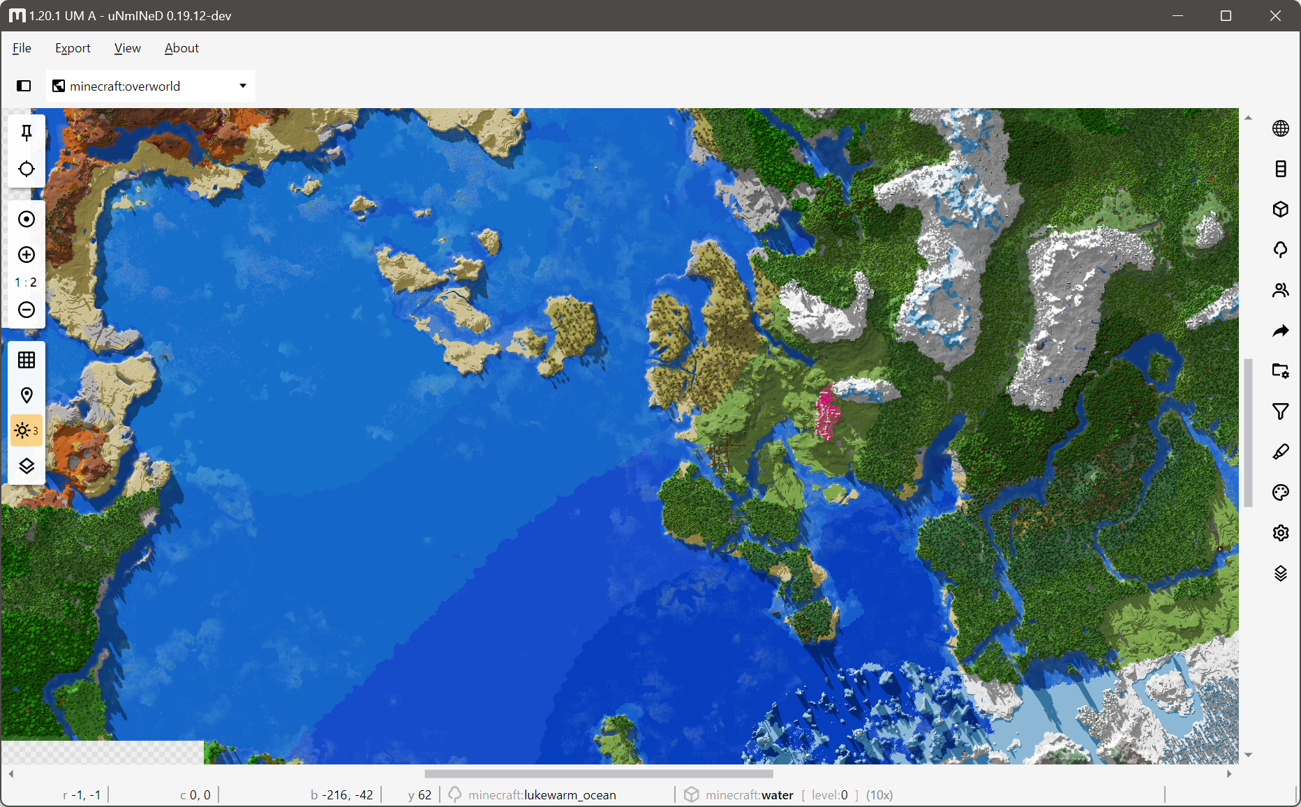 Complete Earth map with custom ore generation and accurate biomes (world  save in comments) : r/Minecraft